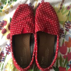 Red polka dot Toms! 6.5